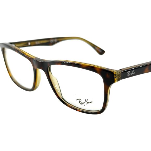 Ray Ban RB5279 Unisex Plastic Eyeglass Frame 8285 Havana On Trans Yellow 55-18 - Picture 2 of 5